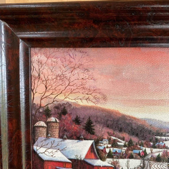 Mary Ann MA Vessey Folk Art Canvas Lithograph - Picture 7 of 11